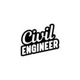 Bold Civil Engineer Car Decal